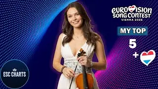 Eurovision 2026: MY TOP 5 (so far) + 🇱🇺