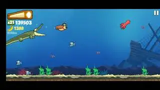 Banana Kong - Pass 8 or more currents in underwater area