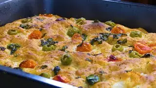 Receta de Focaccia irresistible! El mejor pan que probarás en tu vida.