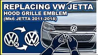 Replacing VW Jetta Hood Grille Emblem