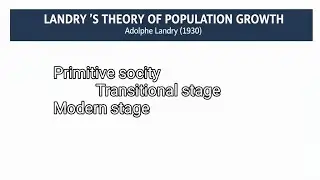 Landrys theory of population / Malayalam explanation/ demographic theory 