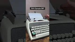 How to use all functions on a 1964 Olympia SM7 vintage portable typewriter