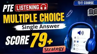 Learn The Strategy - Listening Multiple Choice, Single Answer | Hindi | Alfa-PTE-IELTS