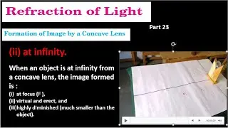 image formed by a concave lens when object is placed at infinity