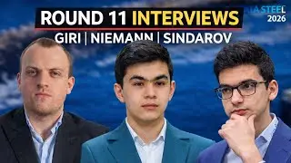 Anish Giri, Sindarov, Hans Nieman, interview post round 11 in Tata Steel masters 2026 
