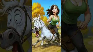 When the horse becomes the main character...#funnyvideo #ytshorts #funny