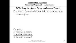 03-3-03-04 Logic Form - Patterns & Validity