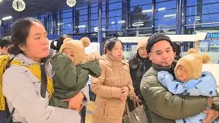 Đón hai gia đình từ plei grak (em sơn và vợ con em thoen) qua phần lan định củ. 18.01.2026