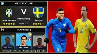 DLS 22 | Brazil Vs Sweden | International Cup | Dream League Soccer 2022 Gameplay