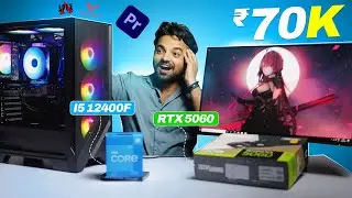 70,000/- Gaming/Productivity PC Build - i5 12400F RTX 5060 ( Benchmarks Included )