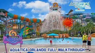 Aquatica Water Park Full Walkthrough Orlando (Jan 2023) [4K]