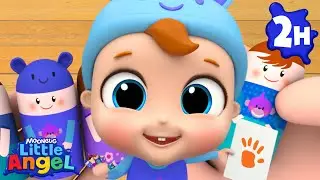 Finger Family Baby | Little Angel | Baby John's Fun Craft Time! | DIY Finger Puppet Family 🎨