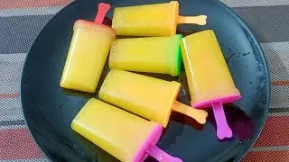 গরমে প্রাণ ঠান্ডা করা ট্যাং আইসক্রিম /Tang ice cream recipe/Tang powder ice cream/tang popsicles