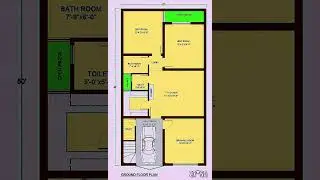 27*50 House Plan - 27 &times; 50 House Plan 27 By 50 House Plan #HouseDesign #HousePlan #LayoutPlan #House