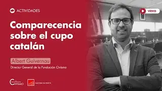 Albert Guivernau, director de Civismo, en la ASAMBLEA de MADRID sobre el CUPO CATAL&Aacute;N