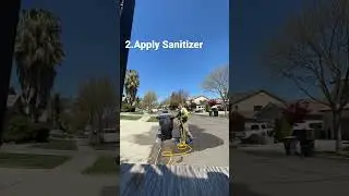 How to clean trash bins!! #pressurewashing #cleaning #chemicals #trash #trashbin #sanitization