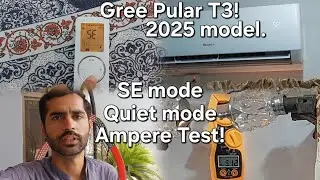 Gree Pular T3 2025 model SE Mode Ampere Test | 1.5 ton inverter ac