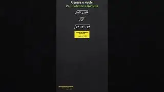 Ripassa e Risolvi - Potenze e radicali Es.1 #mathstrick  #algebra #perte