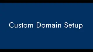 Connect Your Own Domain To Your Publications