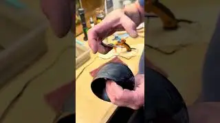 Handmade Wood Art. M&ouml;bius Strip sanding and polishing. Part 3 #skills #woodworking #art #artist 