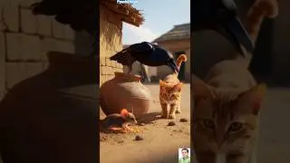 🔥🔥 crow💪💪Pyashakauwa#comedy #cat #video #facts #cartoon #moralstories #viralvideo @Anand Kumar#birds