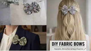 Make Professional Fabric Bows at Home. The Easiest Way to Make Aesthetic Fabric Ribbons. 🎀