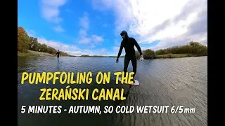 Pumpfoiling on the Żerański Canal | Autumn Session on Takoon 2300