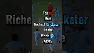 Top 10 most richest cricketer in the world 2025 🏏🌎 #top10 #cricket #rich