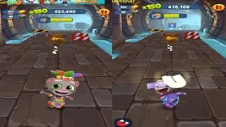 Talking Tom Gold Run NEW UPDATE PARTY PARADE New Character Gamer Tom VS Fiesta Tom Catch The Raccoon