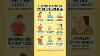 9 Early Blood Cancer Warning Signs #shorts