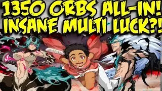 WHAT THE HELL?! THAT MULTI WAS INSANE! 1350 ORBS CFYOW SUMMONS! [Bleach Brave Souls]