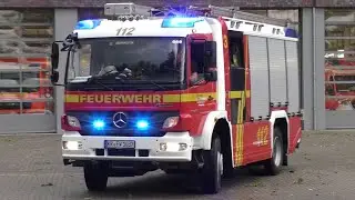 [Sturmeinsatz] Einsatzfahrten Feuerwehr und Rettungsdienst in Krefeld