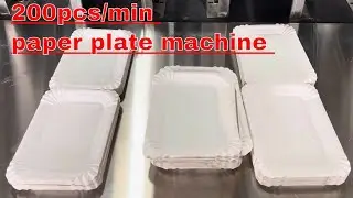 4 line high speed paper plate making machine for birthday cake plates dishes