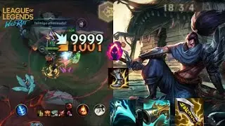 YASUO INSANO NO WILD RIFT 😱 CORTANDO TUDO!