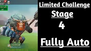 Lords mobile Barbarian Limited Challenge Stage 4 Fully Auto|Barbaric Journey Stage 4 Fully Auto