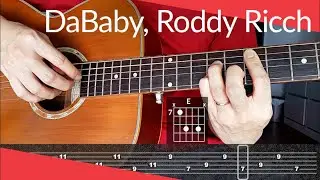 ROCKSTAR (DaBaby, Roddy Ricch) Guitar Tutorial // Tab & Chords