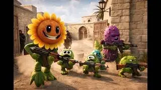 Plants vs Zombies Reimagined: Plants vs Counter Terrorists