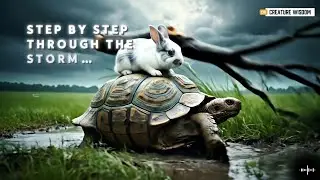 Turtle Saves Injured Bunny in Thunderstorm