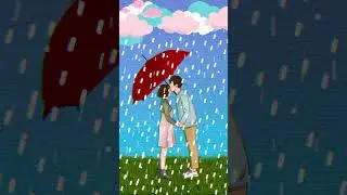 Cute couple in Rain #shorts #youtubeshorts #shortsfeed #rainsounds #asmr #romantic
