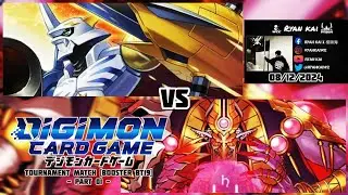 Digimon Card Game Tournament Match Booster BT19 (Part 01) - Omegamon vs Barbamon X-Antibody