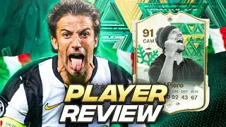 91 WINTER WILDCARD ICON DEL PIERO SBC PLAYER REVIEW | FC 24 Ultimate Team