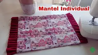 Haz tus propios Manteles Individuales Navideños 🍒 Muy fácil