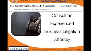 Best business litigation attorney Fort Lauderdale