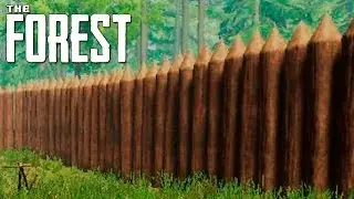 The Forest - CONSTRUÍNDO O MURO GIGANTE DA NOSSA NOVA BASE