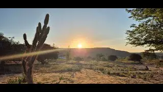 Amanhecer no Camping no Rindo ecocamping.