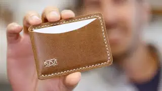 Snello Front Pocket Wallet - Full Grain Leather Wallet for 4 or 5 Cards