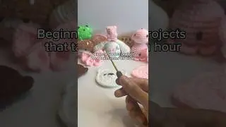 Easy beginner crochet projects 🌸 | cute crochet keychain ideas #crochet #beginner #amigurumi