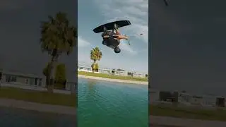 Insane Double Tantrum | Liam Peacock #wakeboarding