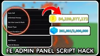 [ FE ] Admin Panel Script Hack - ROBLOX SCRIPTS - Infinite Money, Unlock Everything