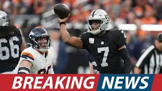 Geno Smith Injured vs Broncos! Raiders QB Leaves Game After Brutal Hits। USA NEWS TODAY